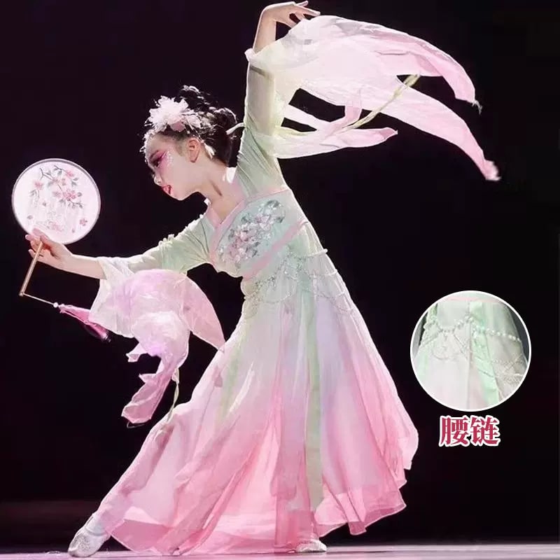 Rich Spring Warmth Girls' Classical Dance Costume Set photo 3