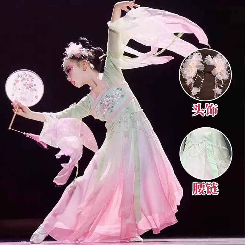 Rich Spring Warmth Girls' Classical Dance Costume Set photo 6