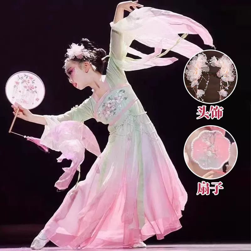 Rich Spring Warmth Girls' Classical Dance Costume Set photo 5