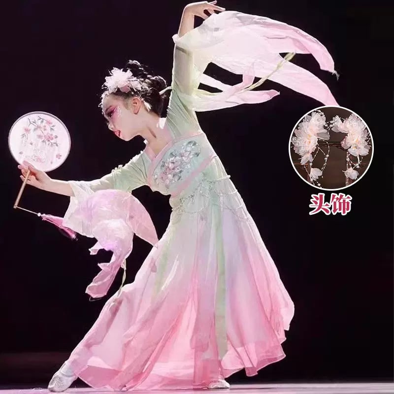 Rich Spring Warmth Girls' Classical Dance Costume Set photo 2
