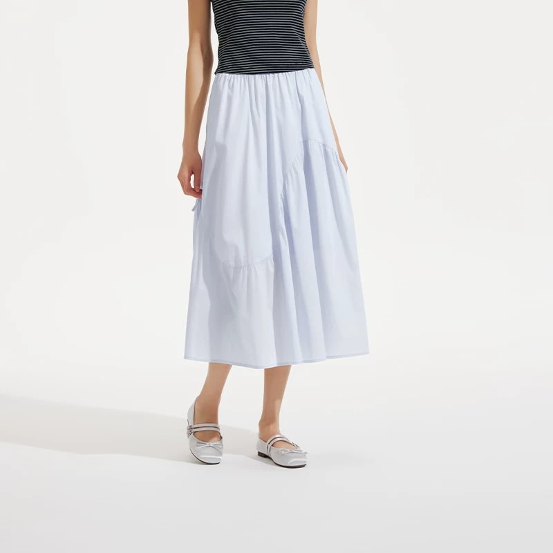 Women's Panelled Umbrella Midi Skirt photo 2