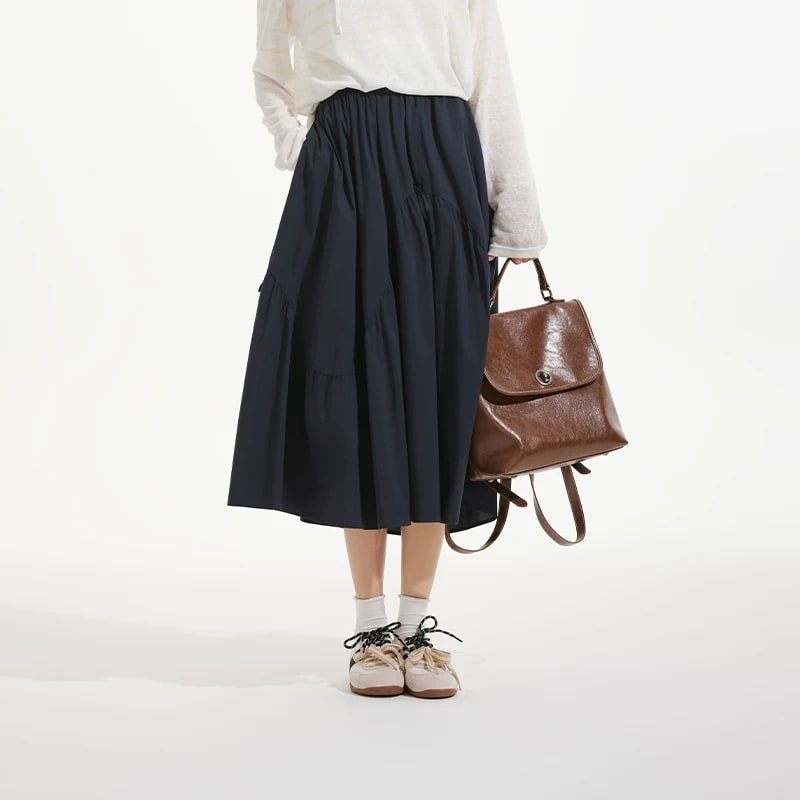 Women's Panelled Umbrella Midi Skirt photo 3