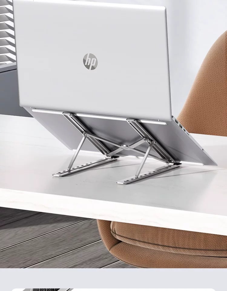 HP Folding Aluminium Laptop Stand with Silicone Pads photo 4