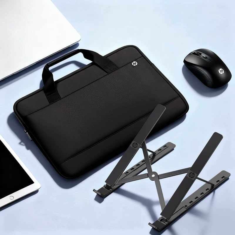 HP Folding Aluminium Laptop Stand with Silicone Pads photo 3