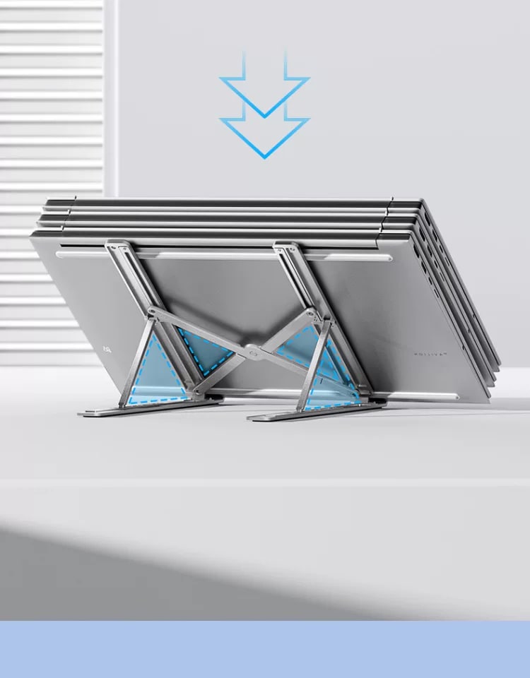 HP Folding Aluminium Laptop Stand with Silicone Pads photo 6