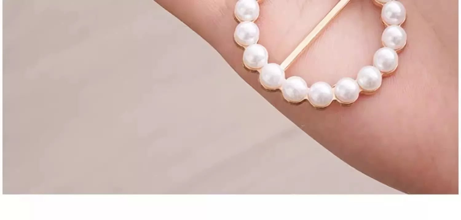 Pearl Shirt-Knot Clips and Scarf Buckle Set photo 3