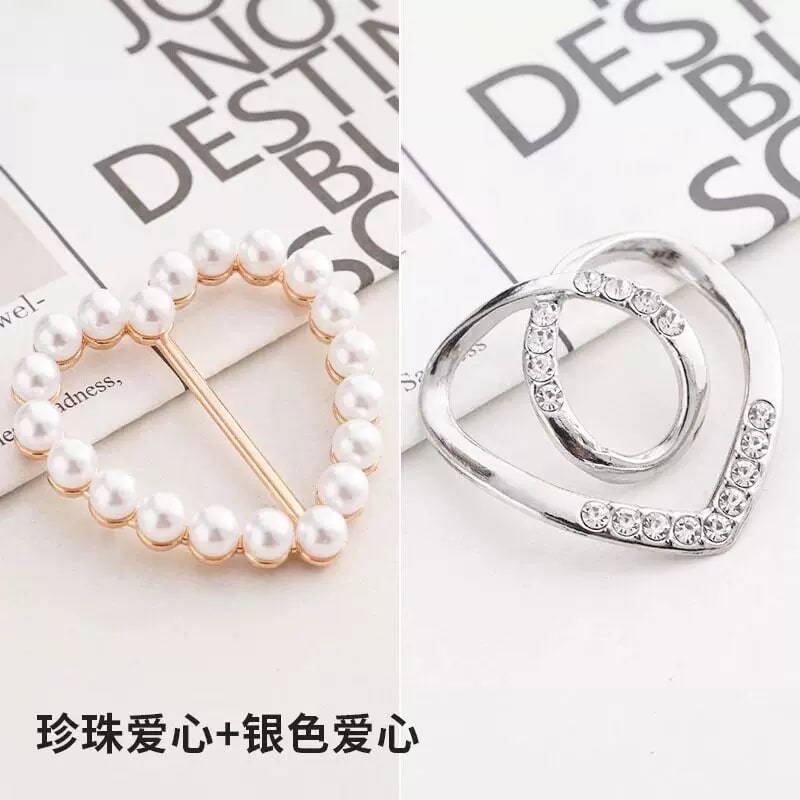 Pearl Shirt-Knot Clips and Scarf Buckle Set photo 6