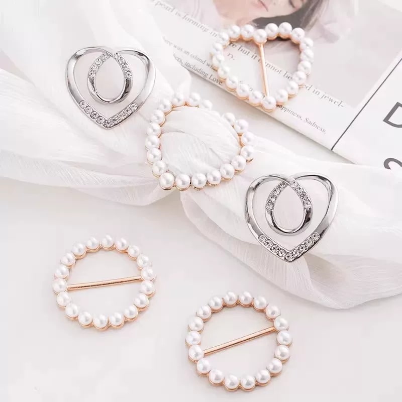 Pearl Shirt-Knot Clips and Scarf Buckle Set — Fashion on G+ Market