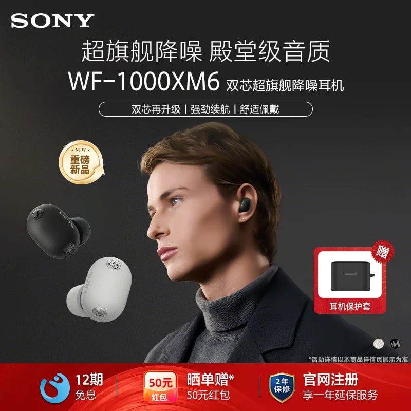 Sony WF-1000XM6 Wireless Noise-Cancelling Earbuds photo 3