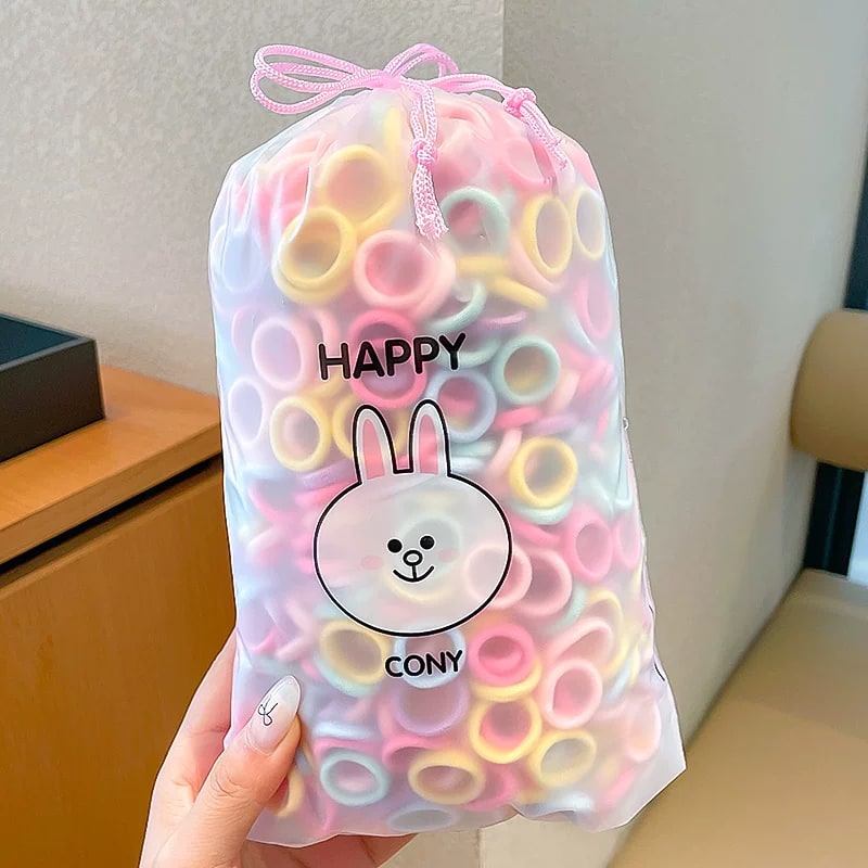 Children's Soft Towelling Hair Ties Bulk Pack photo 2