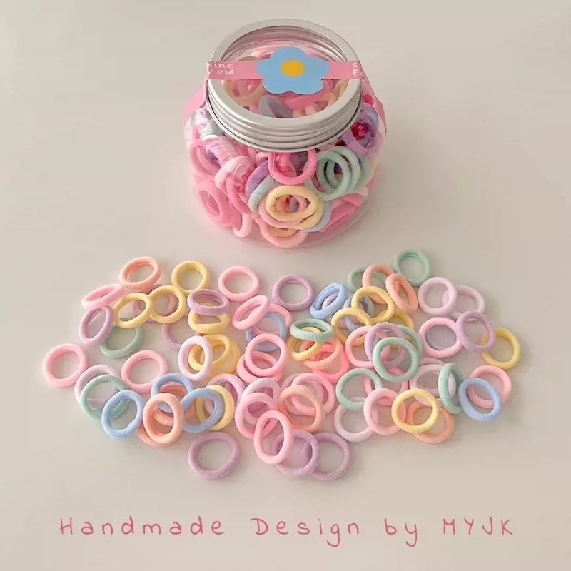 Children's Soft Towelling Hair Ties Bulk Pack photo 4