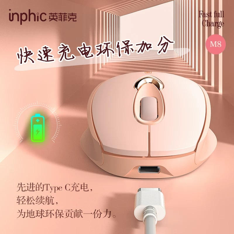 Inphic M8 Silent Wireless Mouse - Ergonomic photo 6