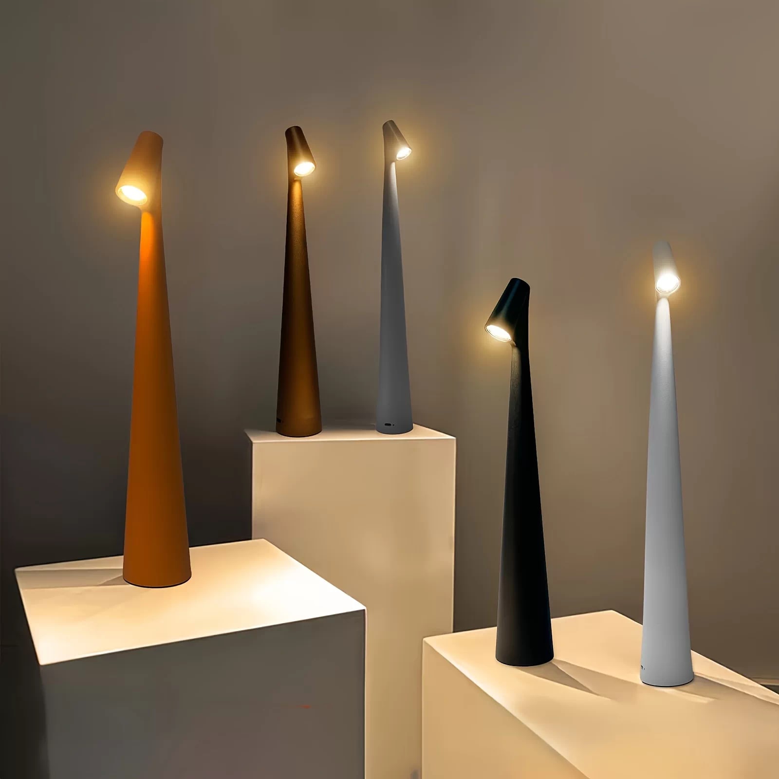 Cordless Rechargeable Cone Table Lamp photo 3