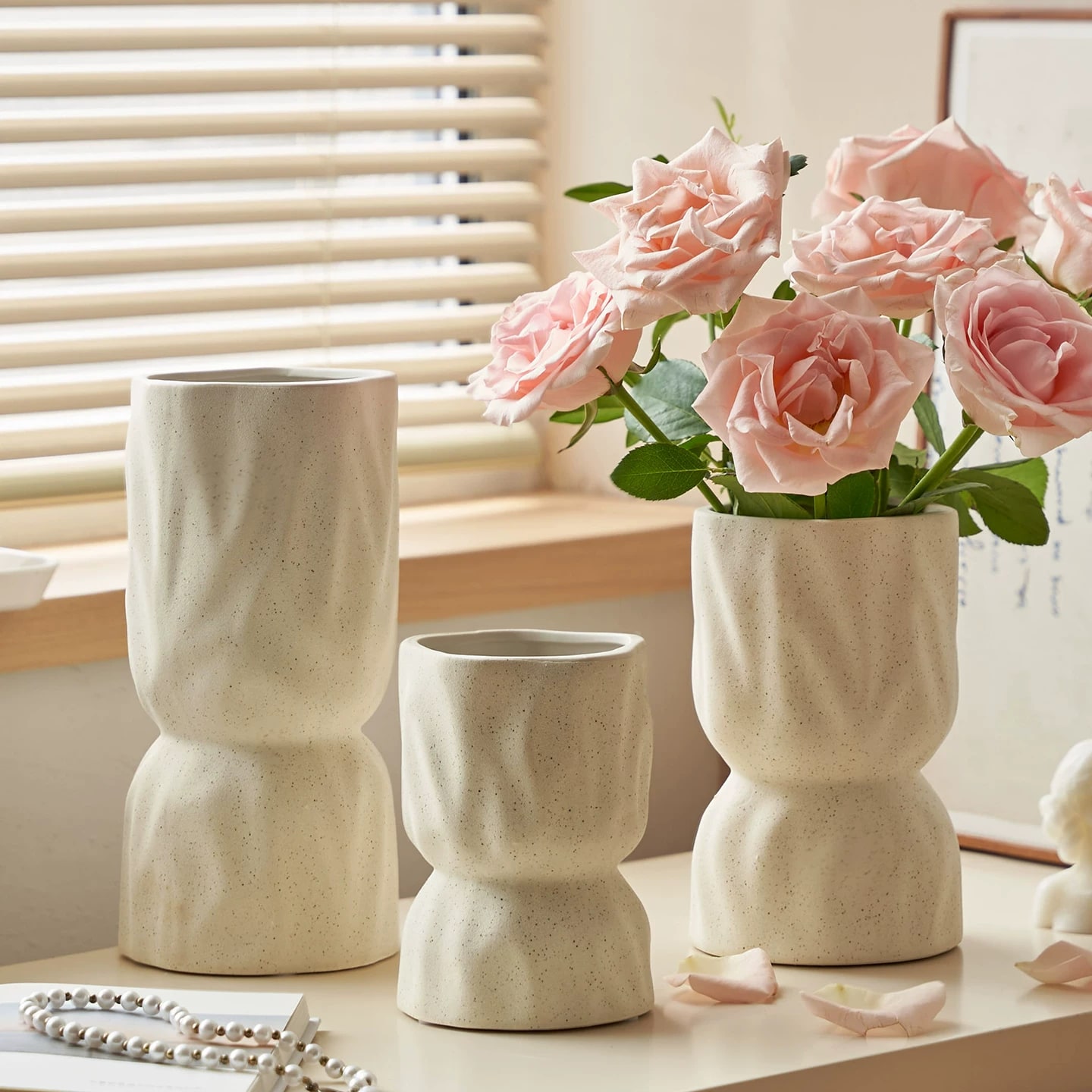 Nordic Bisque Ceramic Vase photo 5