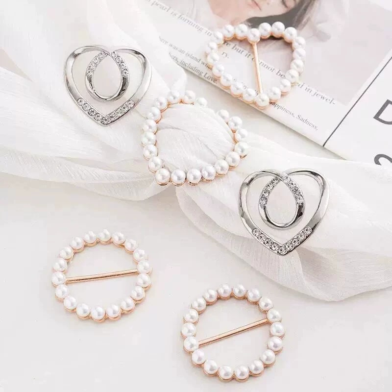Pearl Shirt-Knot Clips and Scarf Buckles photo 2