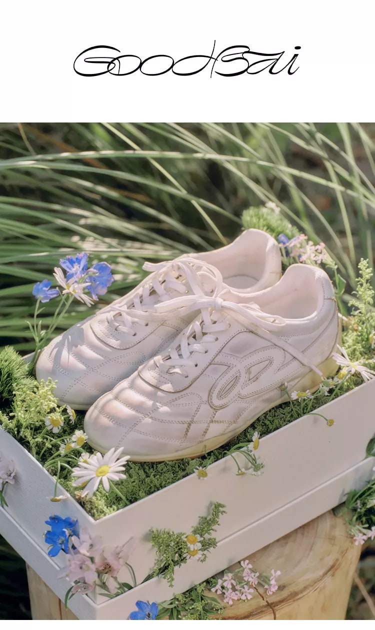 GOODBAI Mixed Material Low-Top Trainers photo 6