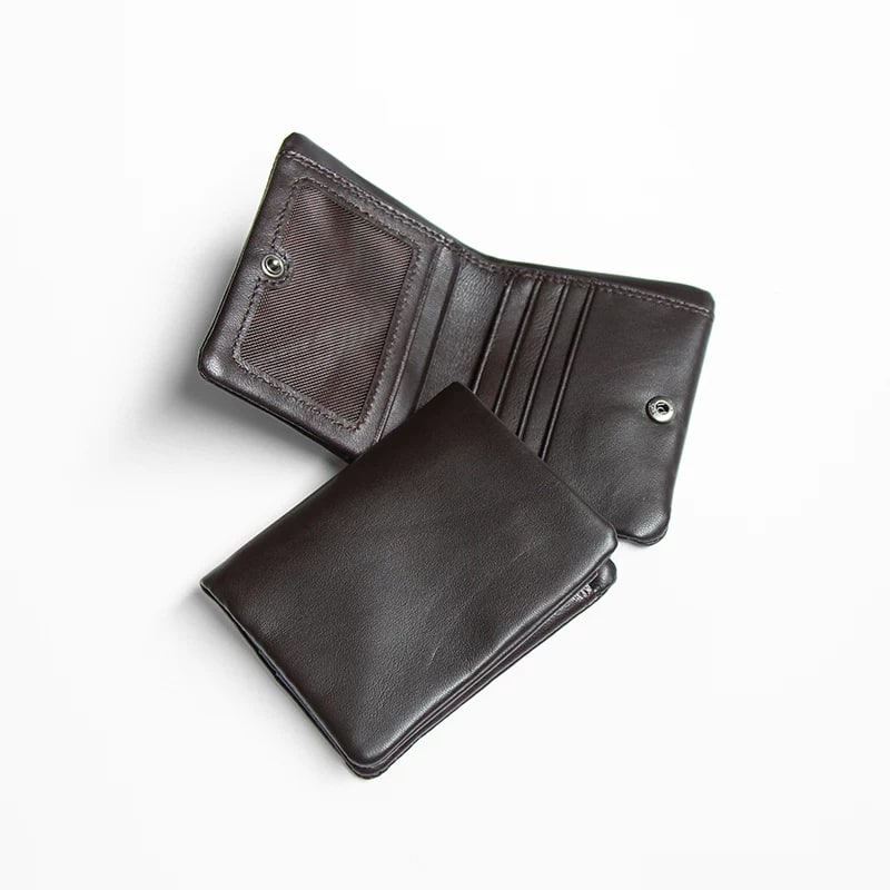 Compact Leather Trifold Wallet photo 2