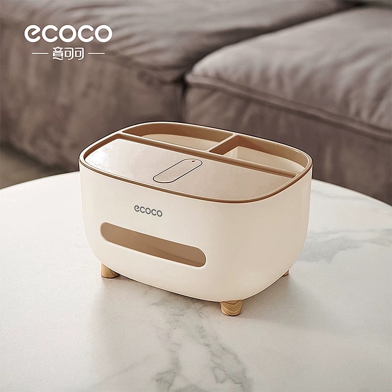 ecoco Tissue Box with Remote and Phone Holder photo 4