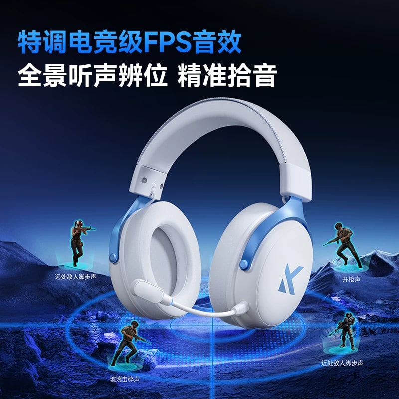 V9 Pro Wireless Gaming Headset - Tri-Mode with Mic photo 2