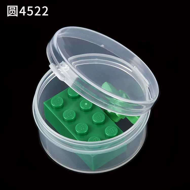 Round Clear-White PP Plastic Storage Boxes with Lid photo 4