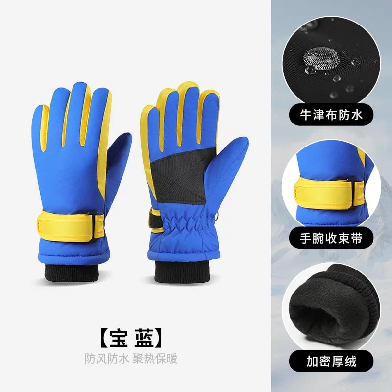Kids Insulated Waterproof Snow Gloves photo 2