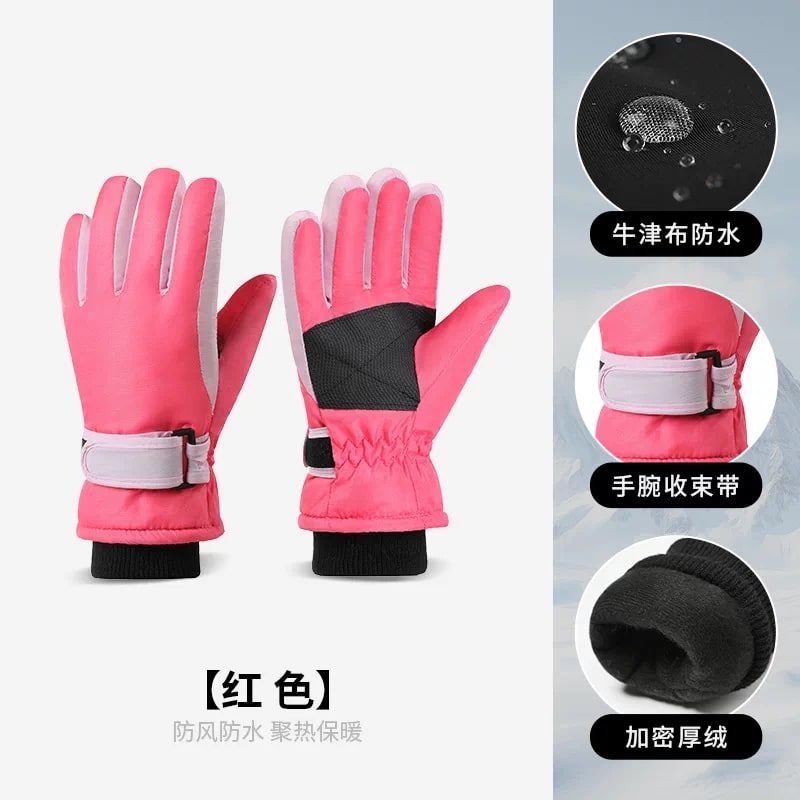 Kids Insulated Waterproof Snow Gloves photo 3