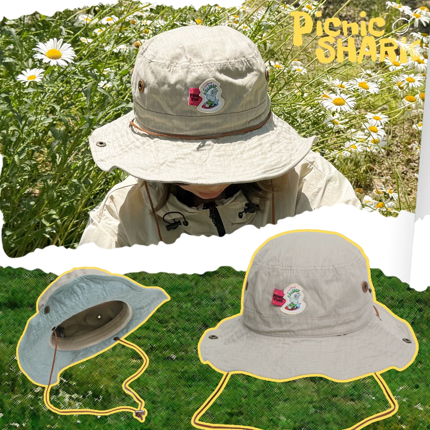 Cotton-Linen Wide-Brim Bucket Hat photo 3