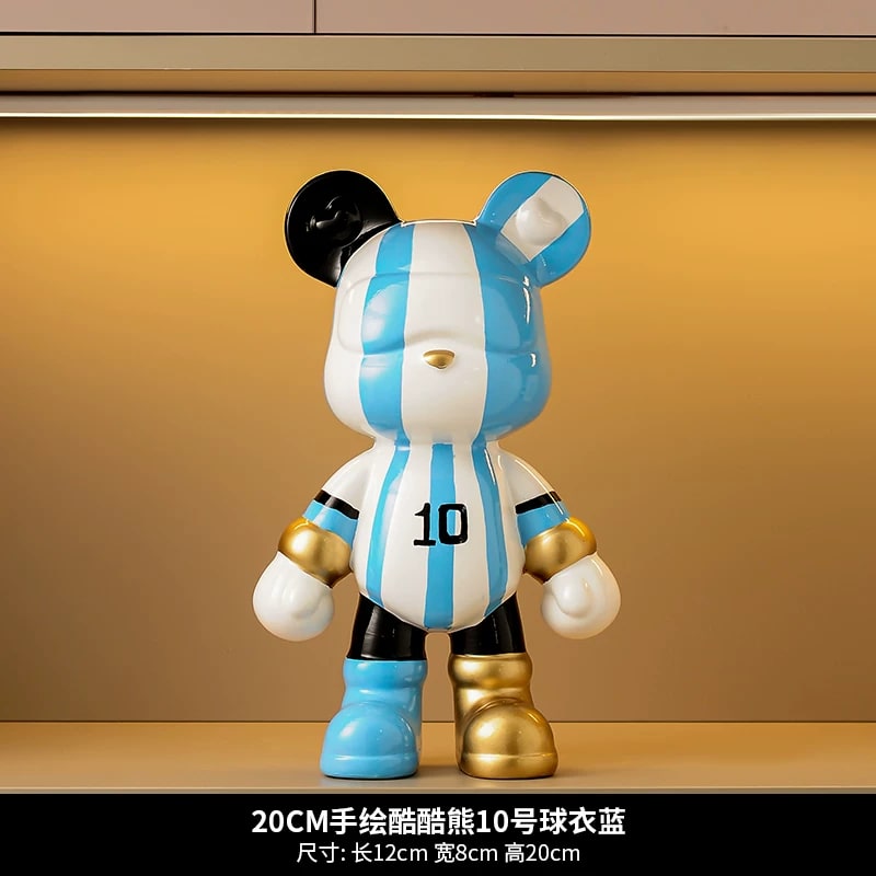 Ceramic Cool Bear Figurine Coin Bank photo 3