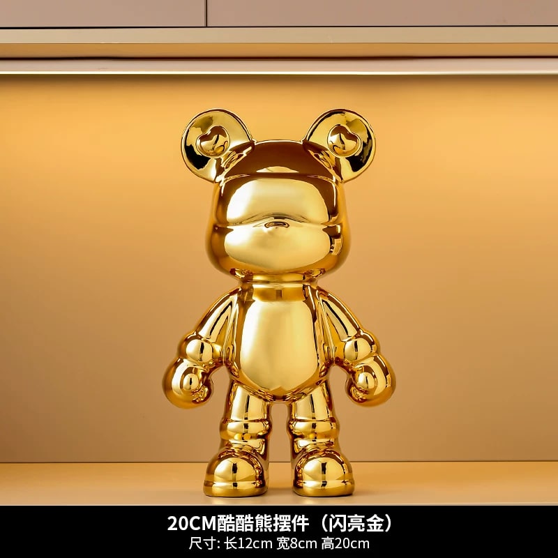 Ceramic Cool Bear Figurine Coin Bank photo 5