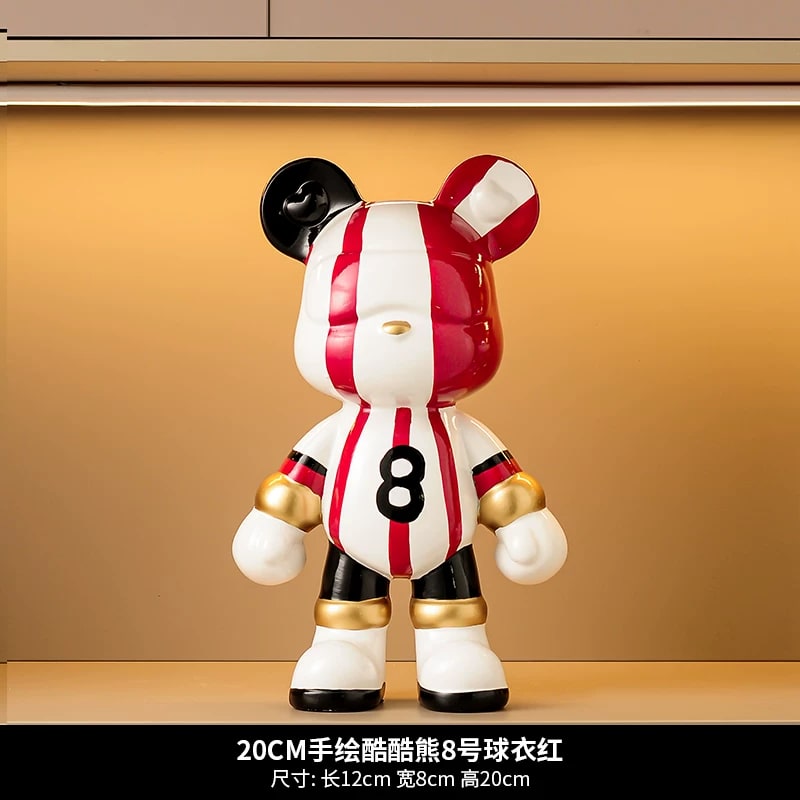 Ceramic Cool Bear Figurine Coin Bank photo 4