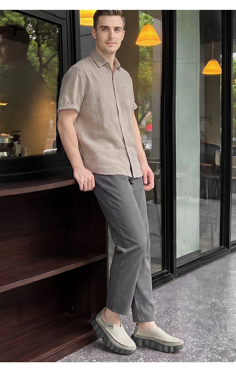 G.N. SHIJIA Men's Breathable Perforated Loafers — Fashion on G+ Market