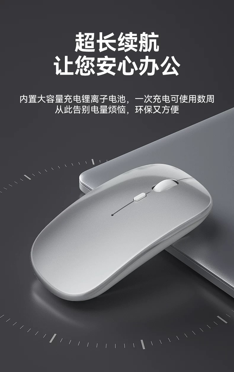 Quiet Wireless Mouse - Bluetooth 5.2 and 2.4 GHz Options photo 5
