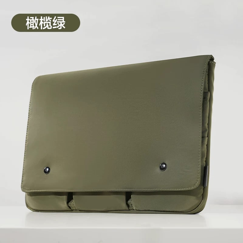 Padded Nylon Laptop Sleeve with Accessory Pockets photo 5