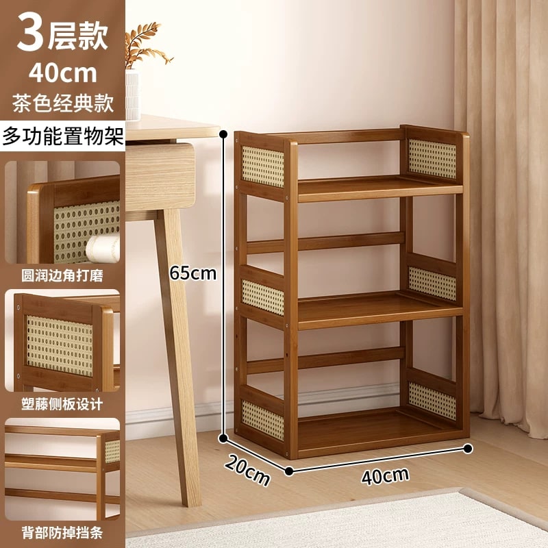 Bamboo Desktop Shelf Rack photo 4