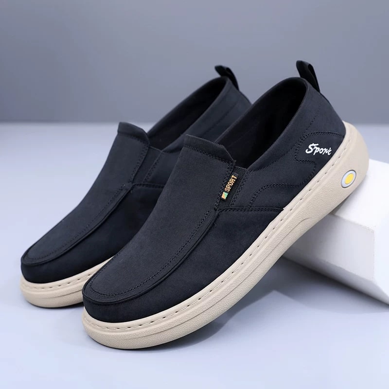 Men's Slip-On Canvas Loafers, Soft Sole — Fashion on G+ Market