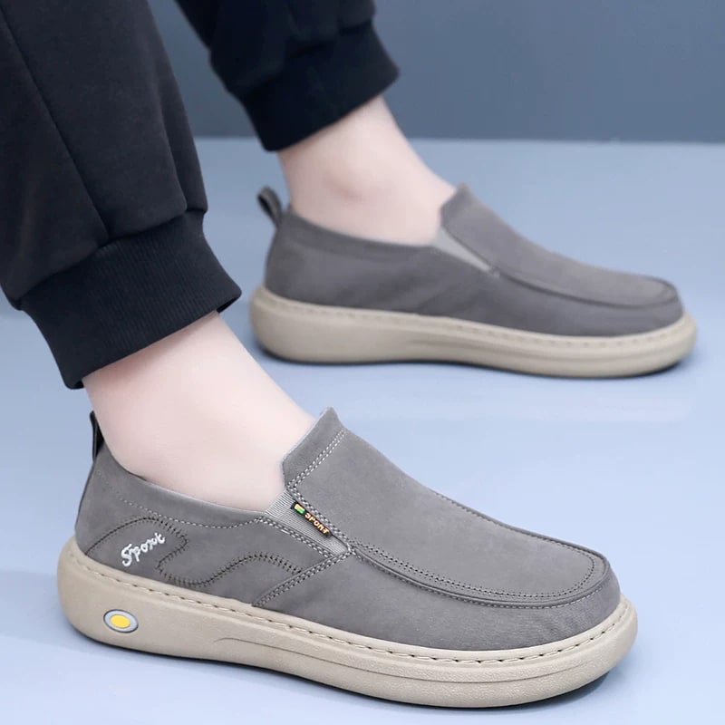 Men's Slip-On Canvas Loafers, Soft Sole photo 5