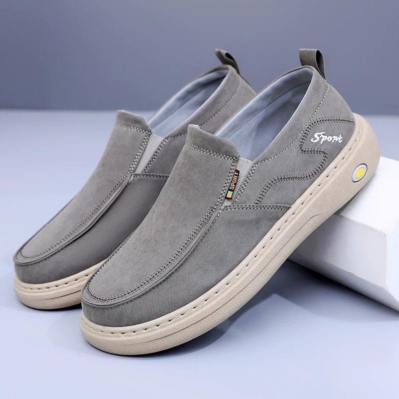 Men's Slip-On Canvas Loafers, Soft Sole photo 2