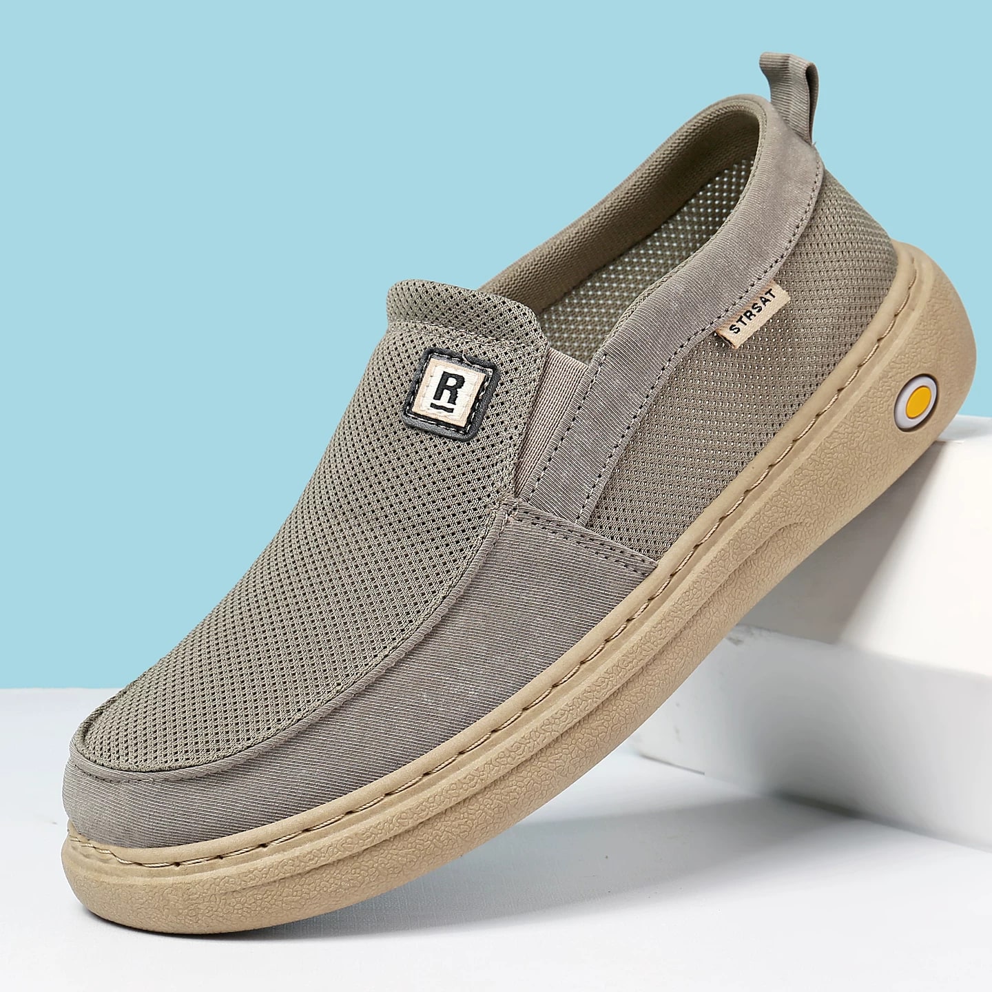 Men's Slip-On Canvas Loafers, Soft Sole photo 4