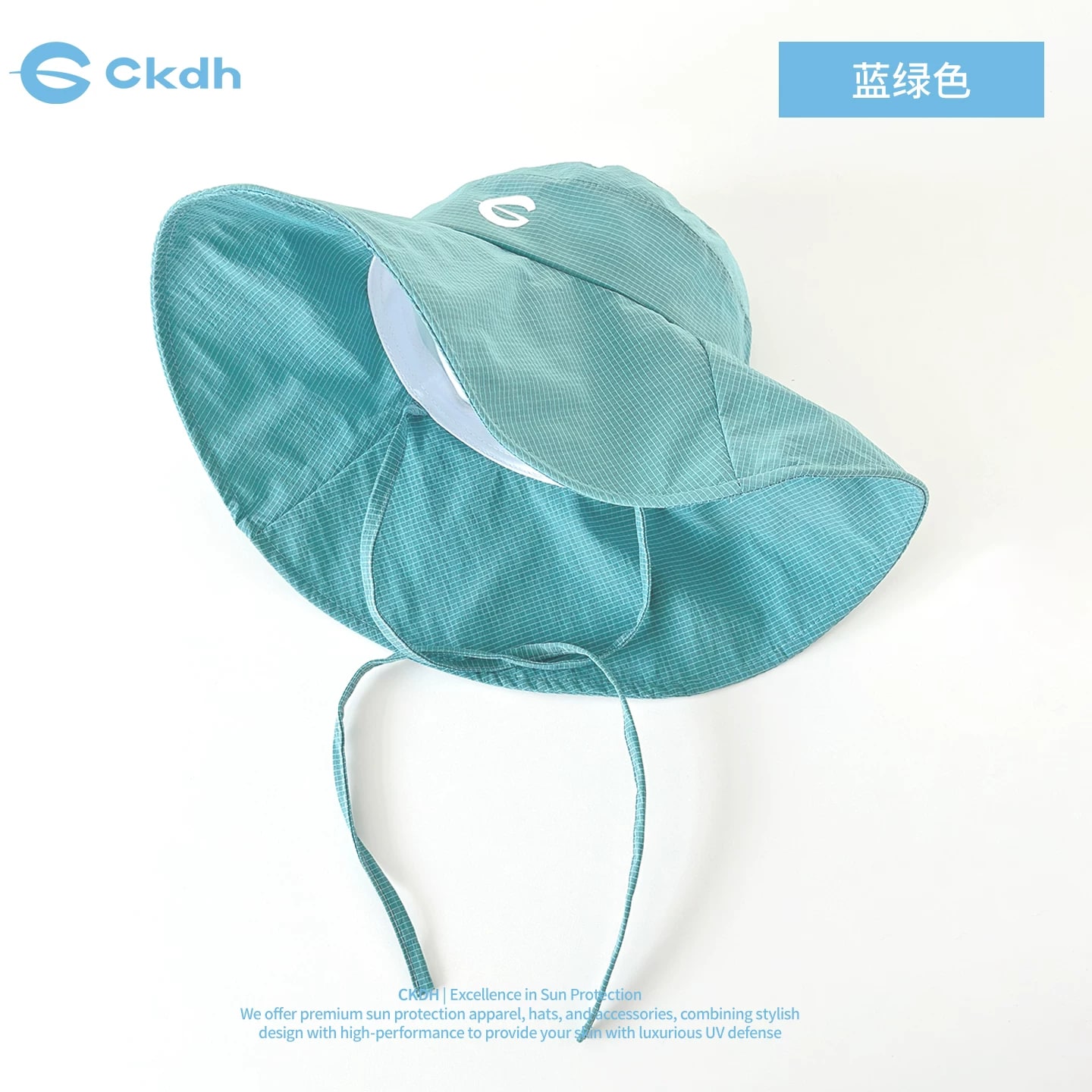 CKDH Wide Brim Sun Bucket Hat