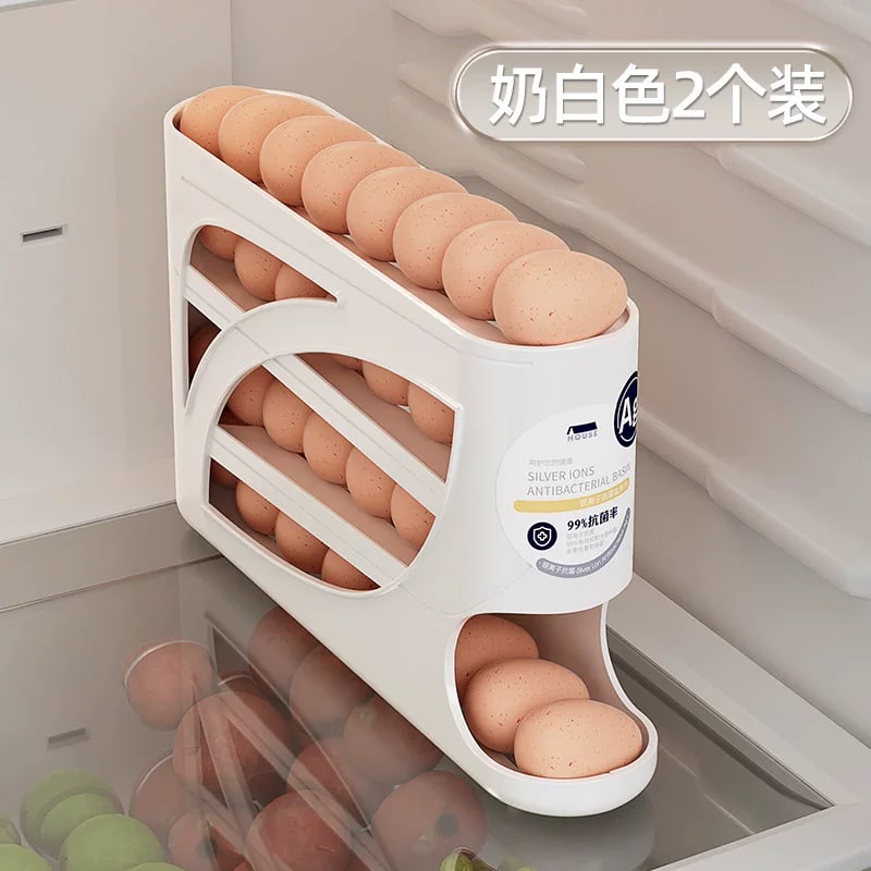 Automatic Rolling Egg Storage Box - Fridge Door photo 4