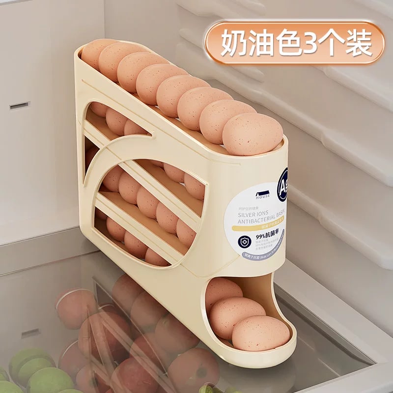 Automatic Rolling Egg Storage Box - Fridge Door photo 5
