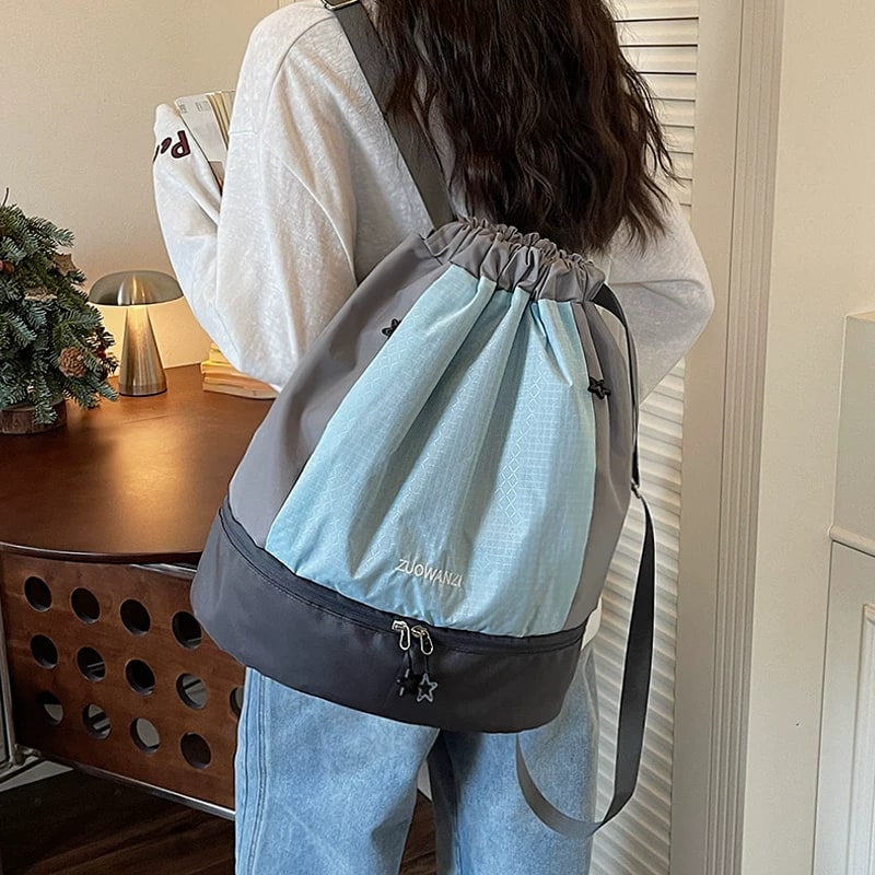 Wet and Dry Drawstring Swim and Gym Backpack photo 5