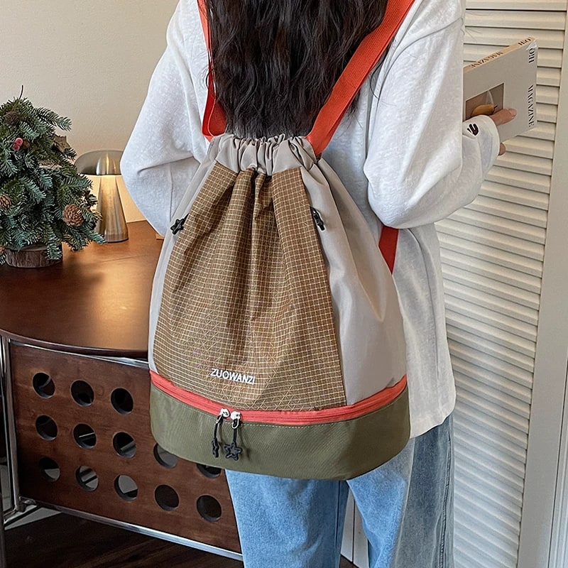 Wet and Dry Drawstring Swim and Gym Backpack photo 6