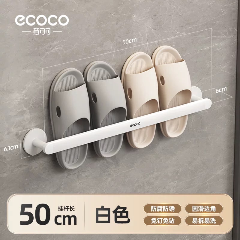 Wall-Mounted Slipper and Shoe Rack for Bathrooms photo 4