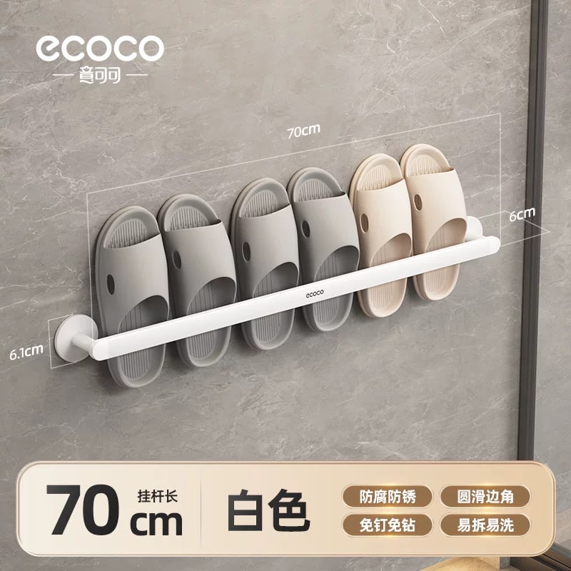 Wall-Mounted Slipper and Shoe Rack for Bathrooms photo 6