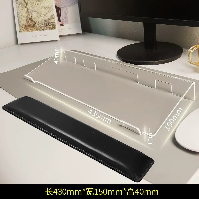 Acrylic Keyboard Tray with Wrist Rest photo 5