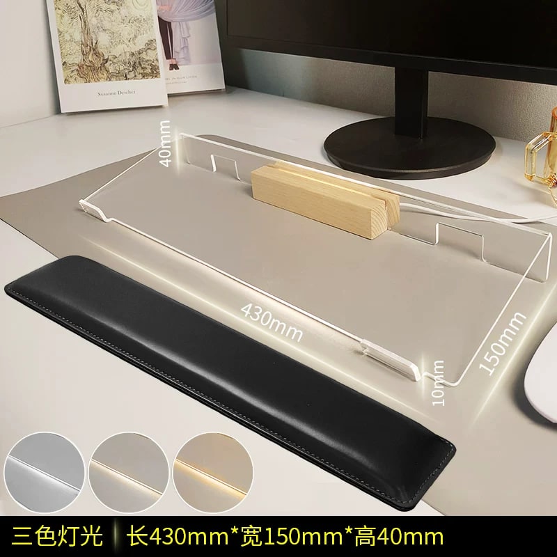 Acrylic Keyboard Tray with Wrist Rest photo 3