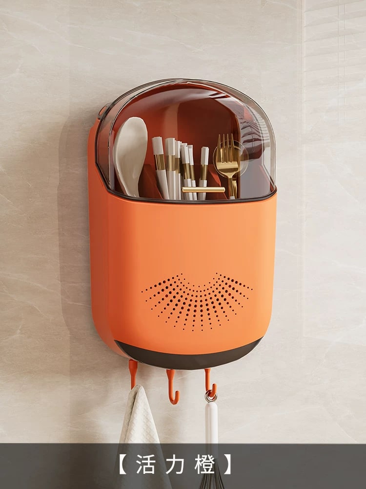 Wall-Mounted Cutlery and Chopstick Holder photo 2