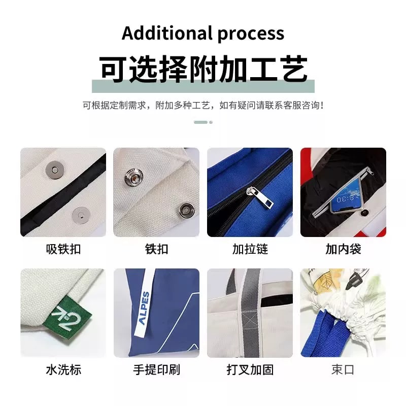 Custom Canvas Tote Bag - Logo Printing photo 2