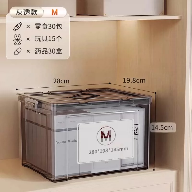 Clear Stackable Storage Box with Flip Lid — Home & Furniture on G+ Market